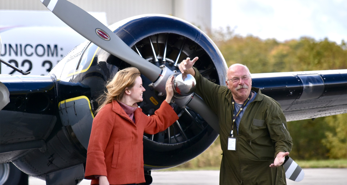 man woman propeller