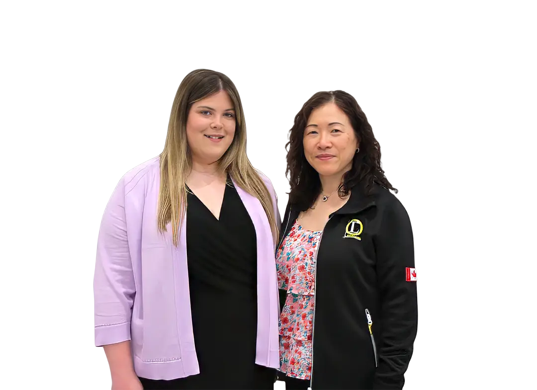 image of two women standing together
