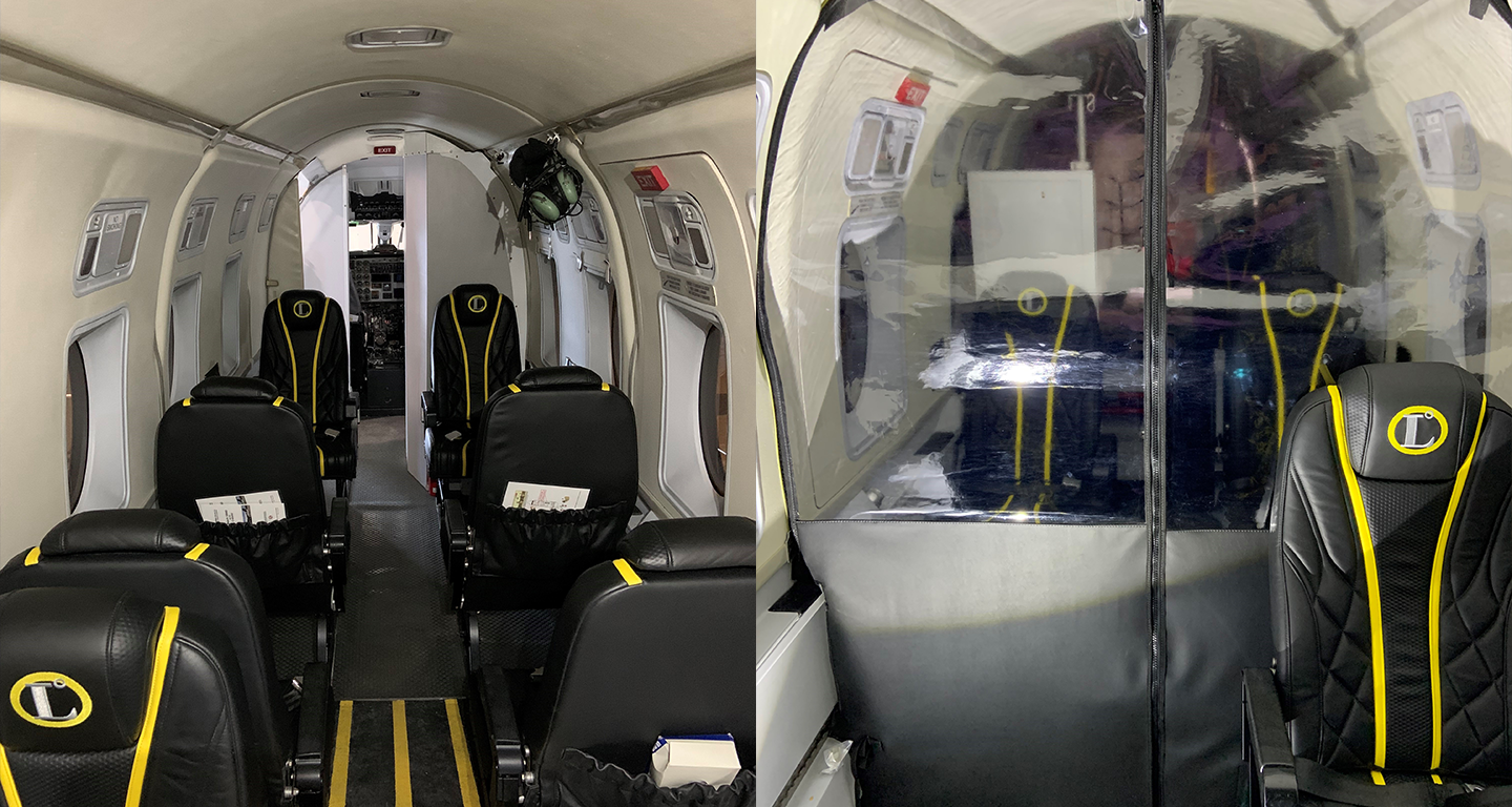 beech 900-d interior