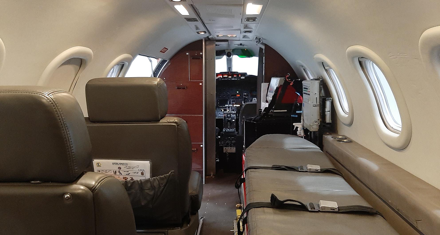 bombardier learjet interior