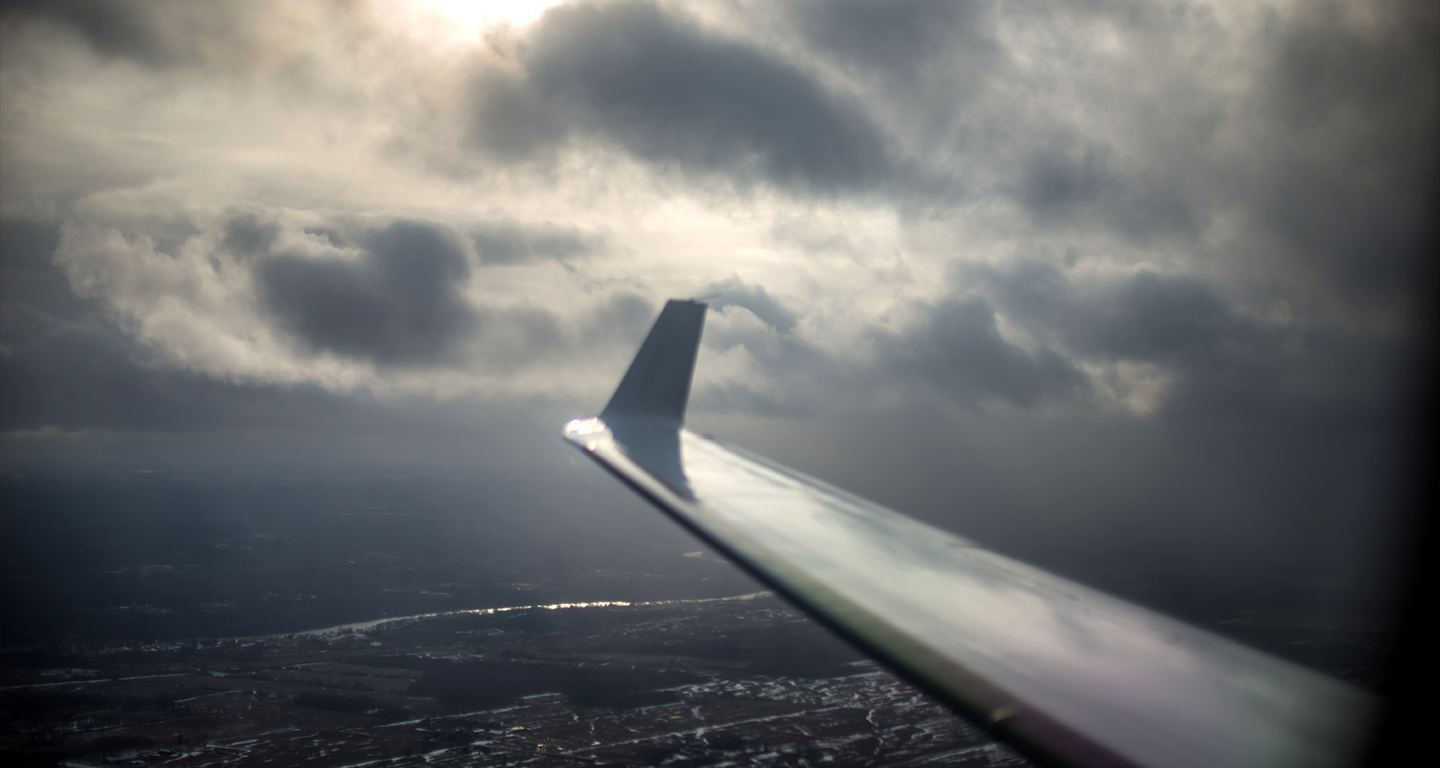 close up of gulfstream jet wing